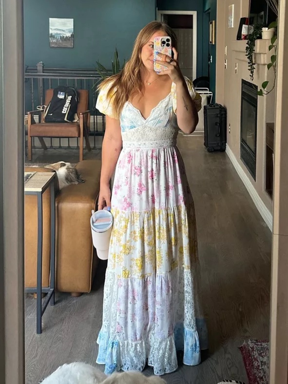 NWT Altar’d State Darianne Floral Maxi Dress - Picture 2 of 8